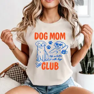 Dog mom club comfort color tee