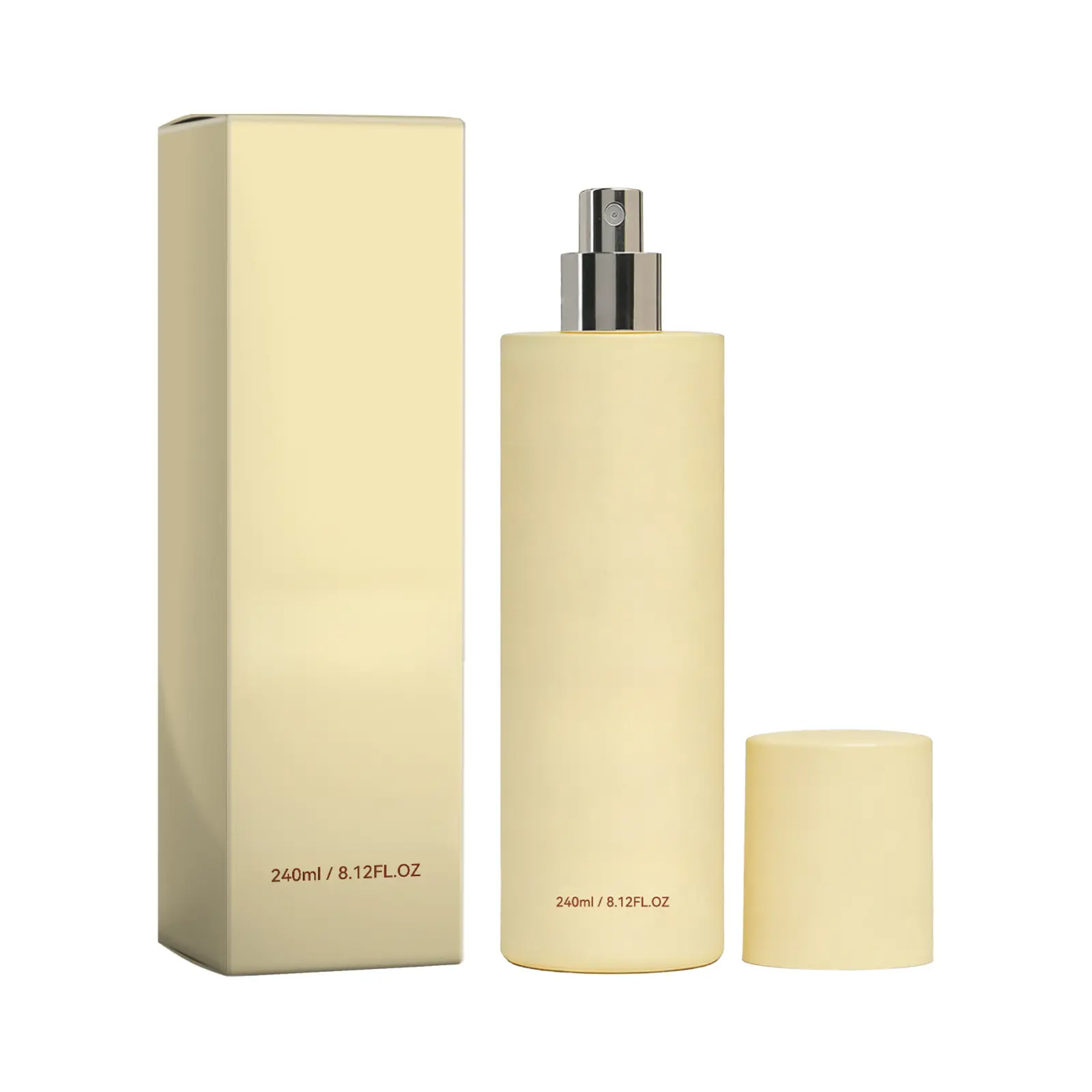 1pcs/8.12oz Vanilla Beach Spray Suitable for Refilling, Natural Mist with Vanilla Scent, -Free & Formaldehyde-Free, Long-Lasting Refillable for, Travel & Daily Use at Home, Portable Fragrance Gift