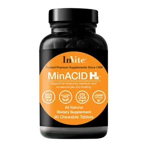 MinACID Hx Daily Soothing Lozenge for Superior Digestive Support with Aloe Vera Slippery Elm Marshmallow Root and Licorice