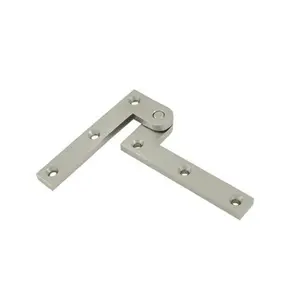 212 MAIN Solid Satin Nickel Door Hardware Hinge, 3.87x0.62x1.62in, Weatherproof, Corrosion-Proof, Includes #10 Wood Screws