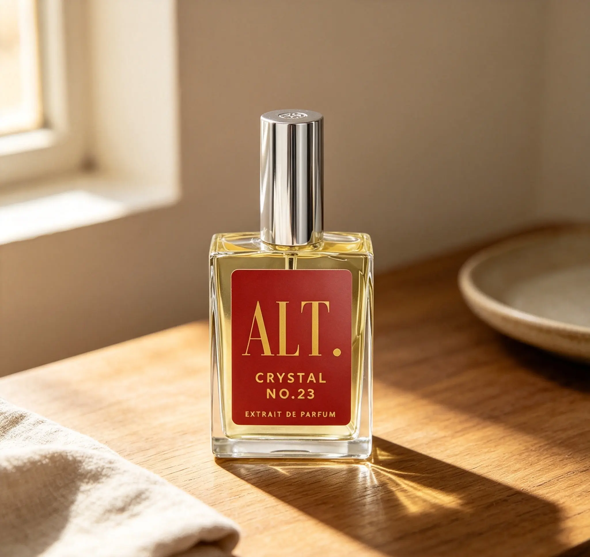 ALT. FRAGRANCES Crystal No.23 Extrait de Parfum 60ml｜Unisex Dupe Inspired by Baccarat Rouge 540｜Long‑Lasting Jasmine Amberwood Cedar Fragrance For Men & Women Daily & Evening Wear