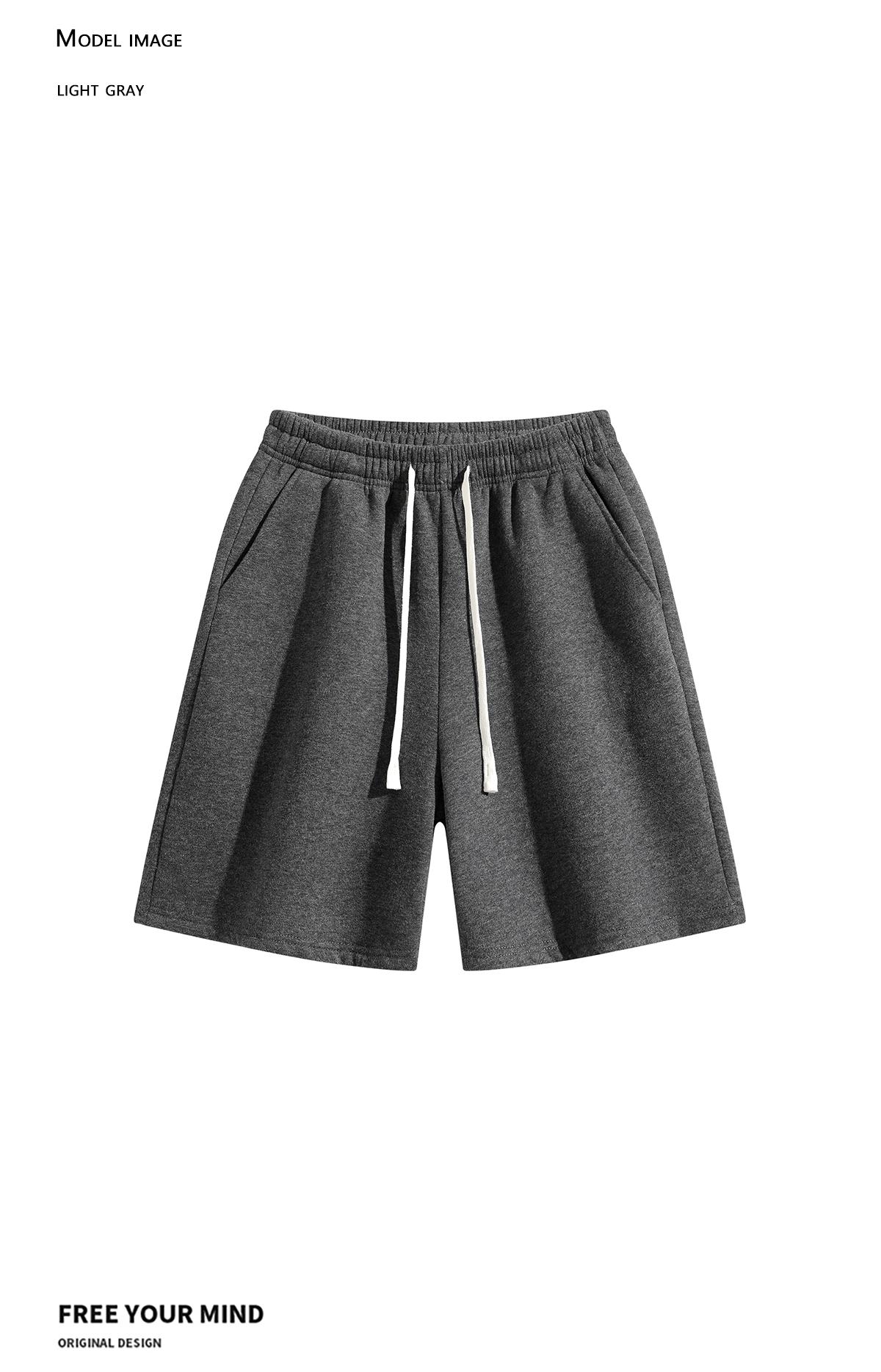 3-Pack Men's Shorts: Men's shorts, men's mid-thigh shorts, men's cotton shorts. Loose straight fit with an elastic drawstring waist; contains 40% cotton. Soft, skin-friendly solid-color casual shorts—suitable for home wear, walking around, workouts/runnin