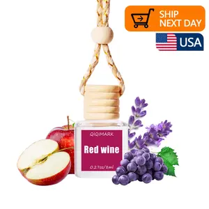 1PCS Car Perfume Pendant Hanging Bottle With Flower,Empty Colorful Glass Car Air Freshener Diffuser Essential Oil Perfume Vials Diffuser Ornament