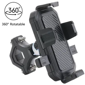 360° Rotatable Universal Motorcycle  Bike Phone Holder – Essential Outdoor Cycling Accessory for Bikes & Electric Bikes