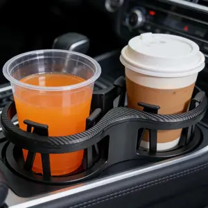 Car Cup Holder Expander 2-in-1 Dual Cup Holder Adapter Adjustable Car Drink Holder Organizer Car Cup Mount Auto Interior Accessories