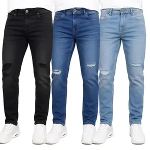 Men's Multi Pack Stretch Ripped Jeans