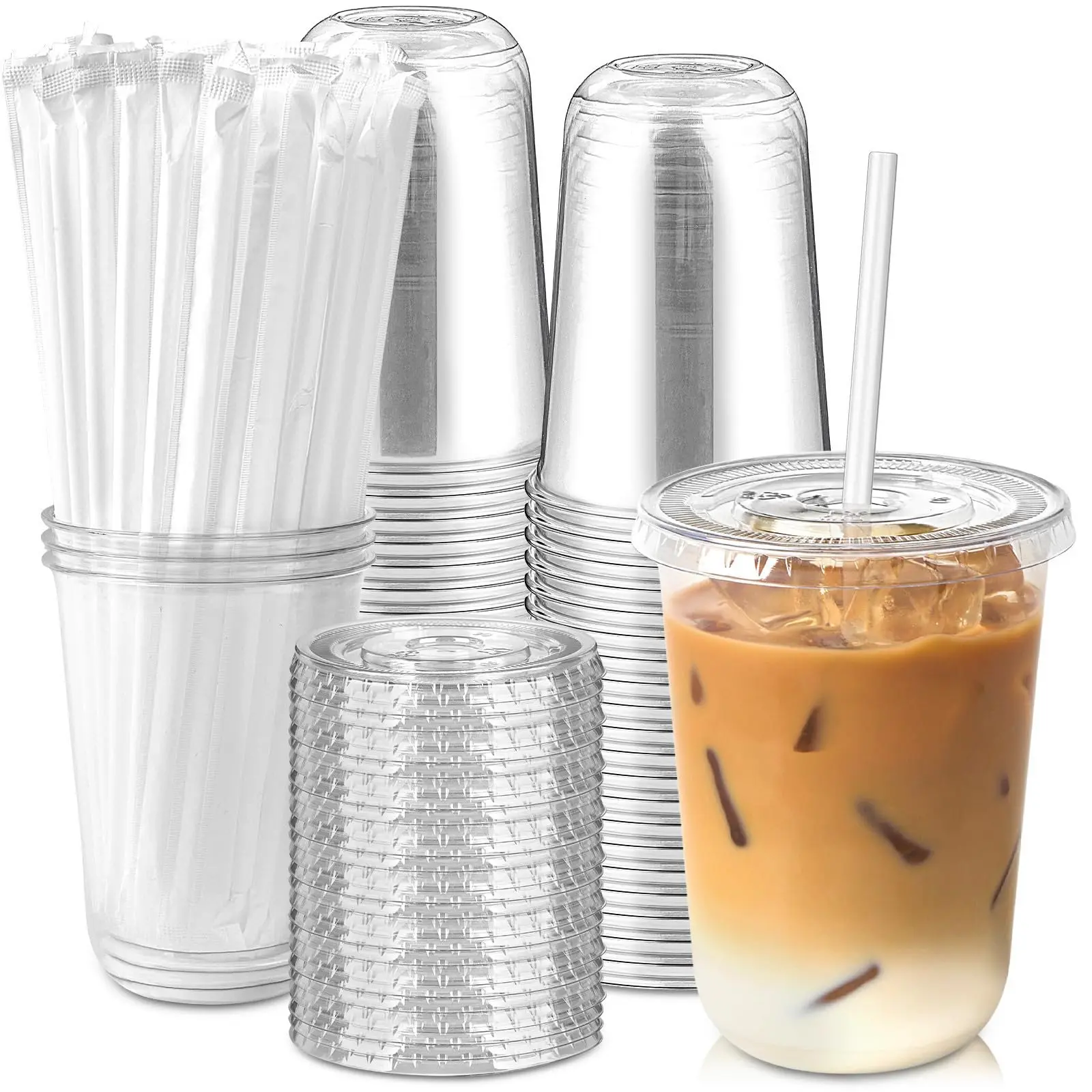 50 Pack 16 oz Clear