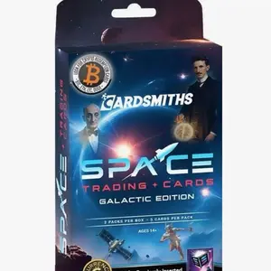 Cardsmiths Space Trading Cards Galactic Edition Collector Box - 2 Packs per Box, Collectible Trading Card Game
