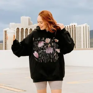 Watercolor Pressed Flowers Sweatshirt Vintage Boho Cottagecore Crewneck, Fairycore Wildflowers Sweatshirt, Pastel Botanical Floral Pullover, Perfect Fit, Ultimate Comfort, Full Color Selection, Pick Your Favorite