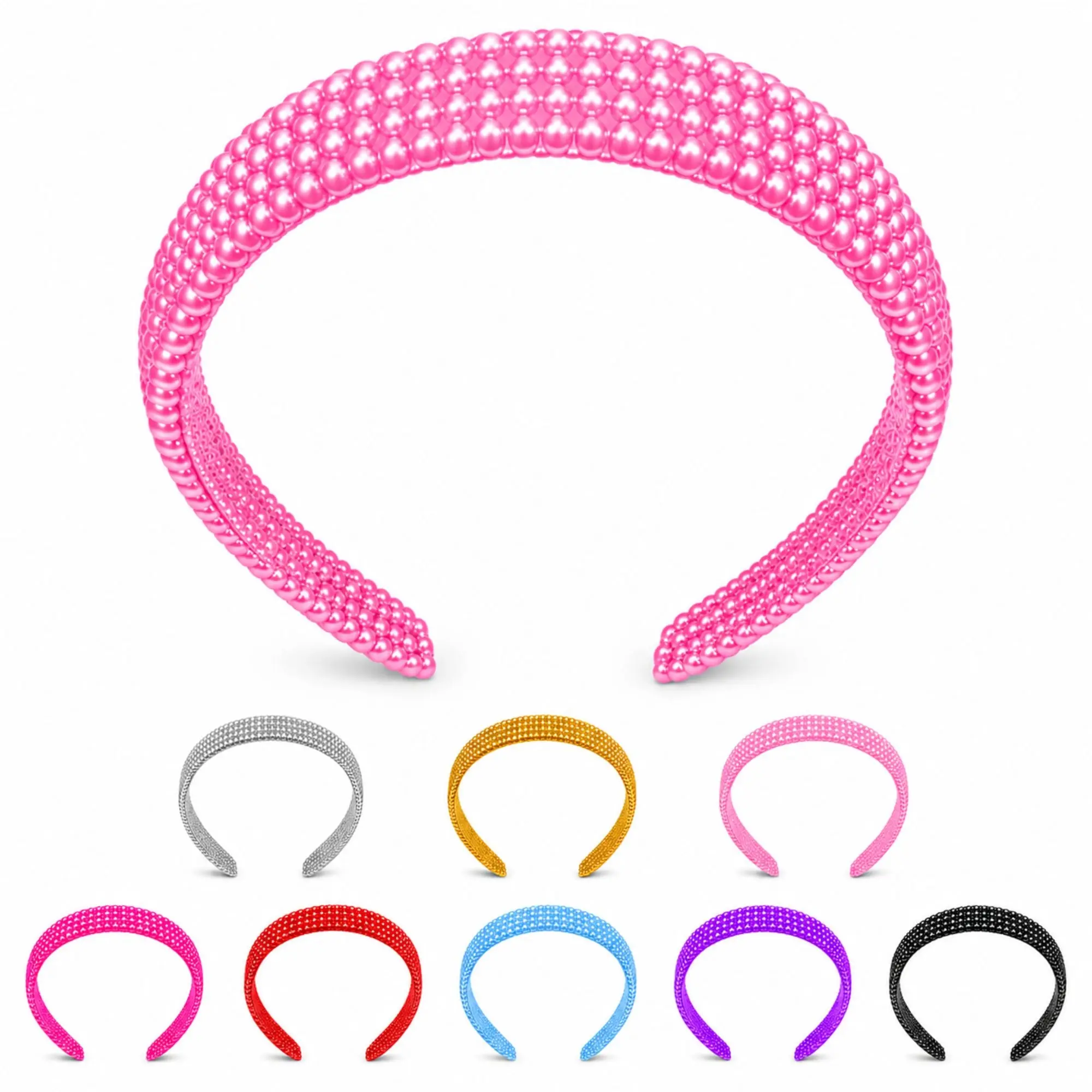 Glossy Bubble Plastic Headband Fashion Hair Style Accessory