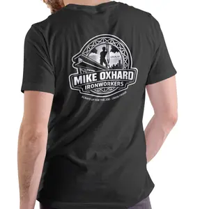 MIKE OXHARD IRONWORKERS Funny name T Shirt, Unisex Cotton