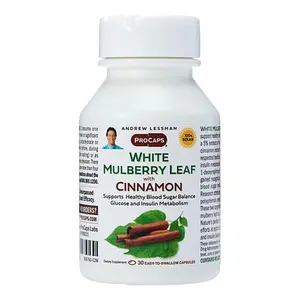 Andrew Lessman White Mulberry Leaf Extract with Cinnamon - 30 Capsules