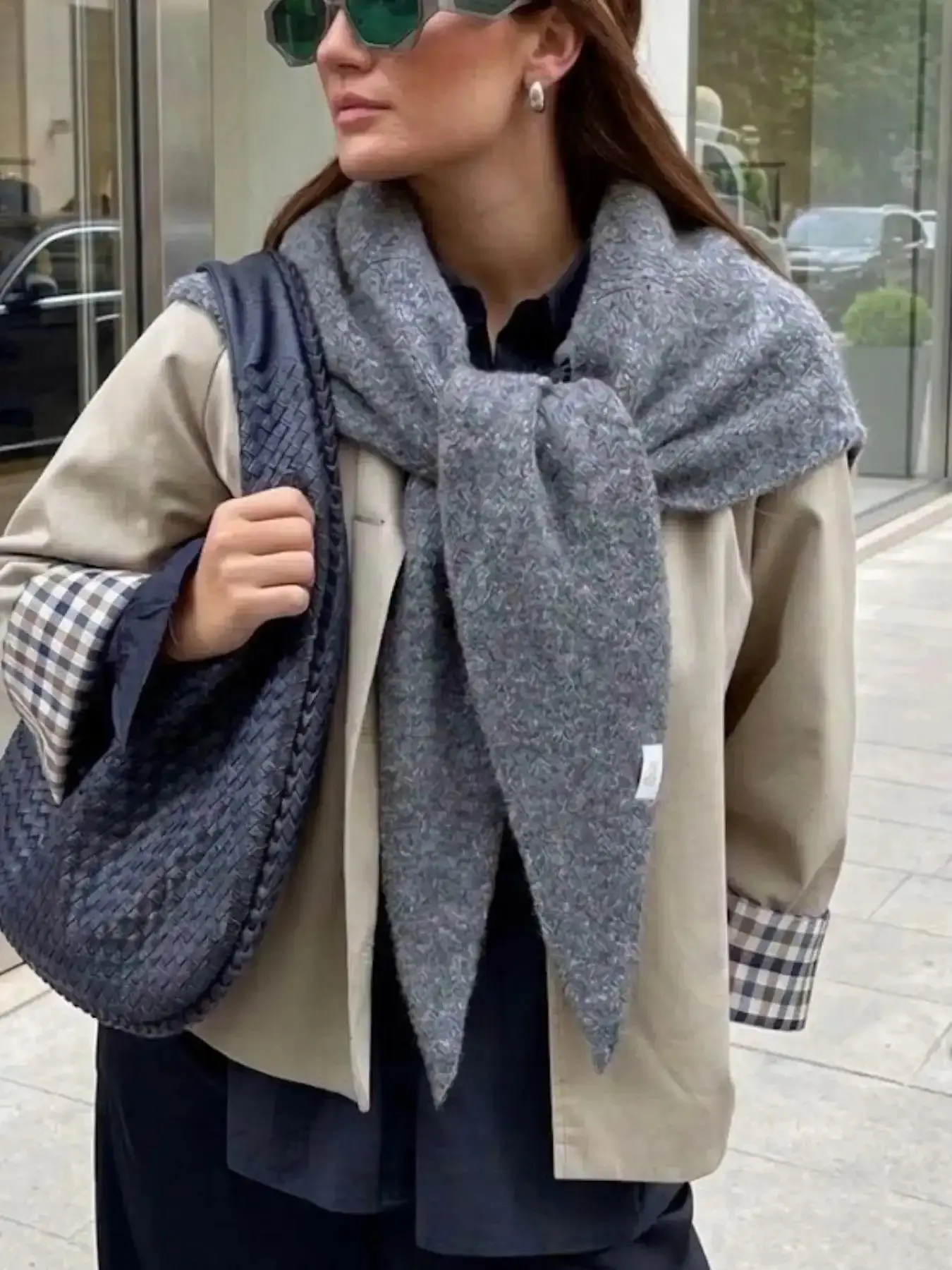 Lightweight & Airy Triangle Scandinavian Scarf/shawl, Fashion Shawl Wrap, so Soft & Cozy, Perfect for Everyday & Date Nights, Multi-Colors Available, Trendy Women Bags, Fashion Sunglasses Hat