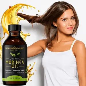 Pure Moringa Oil (USDA Organic) - For Face, Hair & Body Body Glow Oil Natural Plant Oils