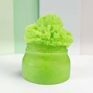 CitrisSan Fresh Pear Scented Foaming Sugar Scrub, Organic Aloe-Infused Moisturizing Exfoliating Cleanser for Smooth Glowing Skin – Beauty & Body Care Skin Care Cosmetic