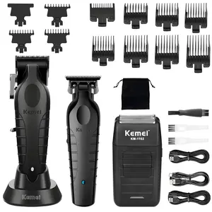 Electric Hair Trimmer Kit, 1 Box Professional Hair Clipper Set with Limit Comb & Brush, Long Endurance Hair Trimmer for Travel, Men's Grooming Kit, Winter, Cordless Rechargeable Trimmer, Hair Clippers Set
