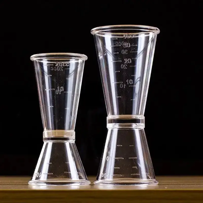 New PP Measuring Cup, Eco-Friendly Material, 10/20cc Transparent Double Measuring Cup, Kitchen Utensil, Can Be Used For Mixing Drinks, 20/40cc Liquid Measuring Cup
