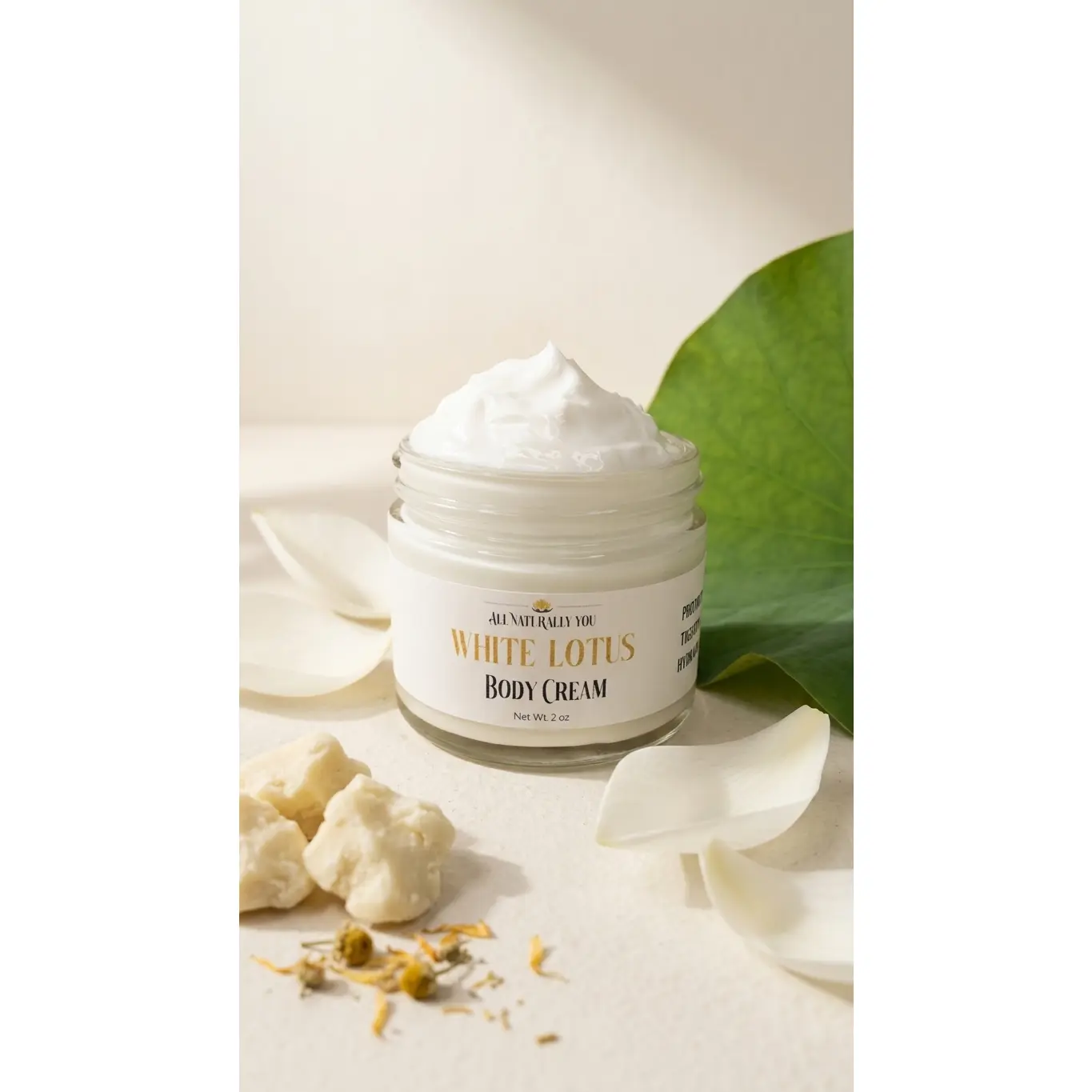 White Lotus Moisturizing Body Cream– Plant-Based Moisturizer