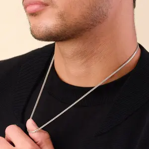 FaithHeart Spiga Wheat Chain Necklace For Unisex Stainless Steel