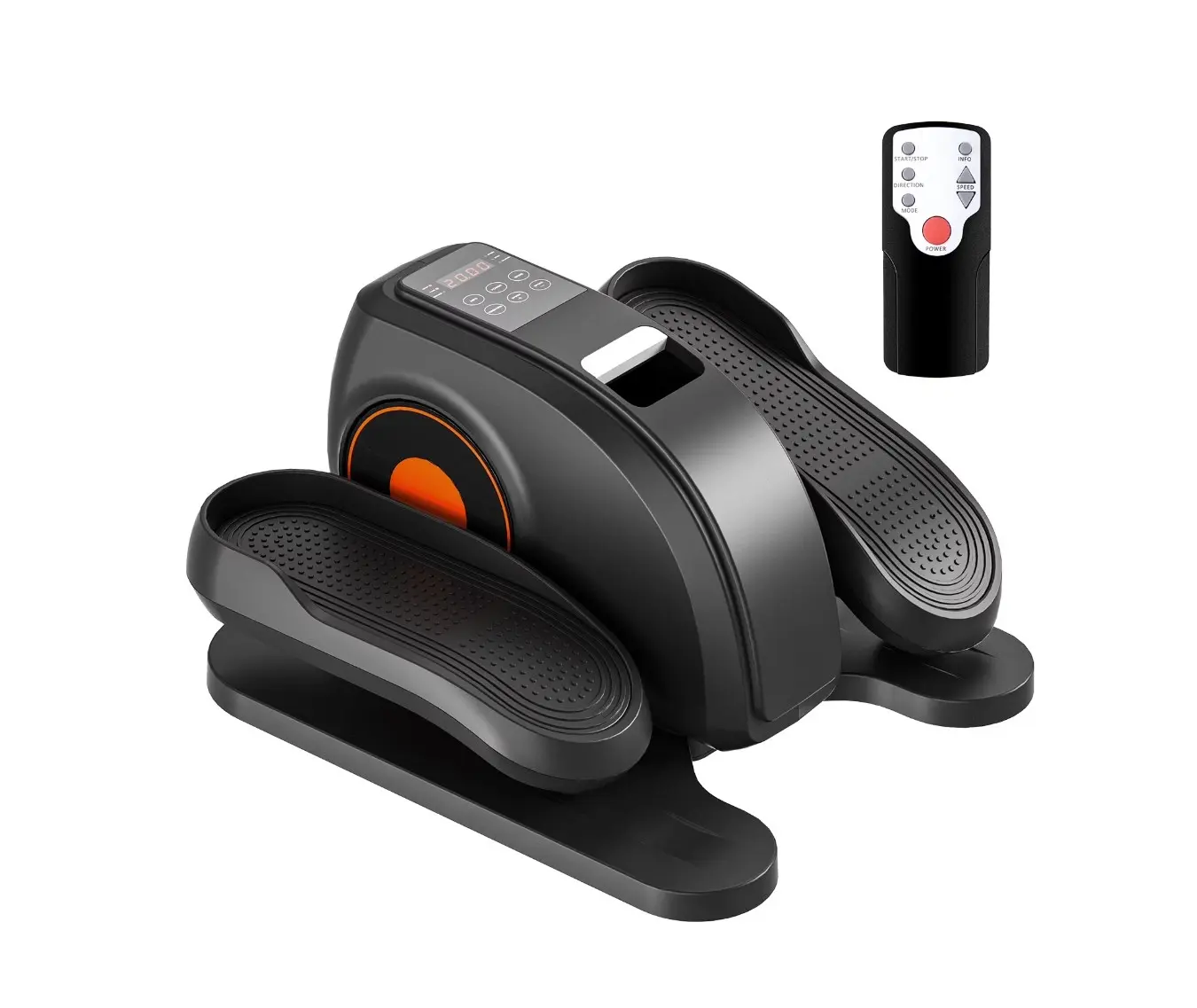 Open Box Under-Desk Mini Elliptical Machine - Quiet Pedal Exerciser with Adjustable Speed, LED Display