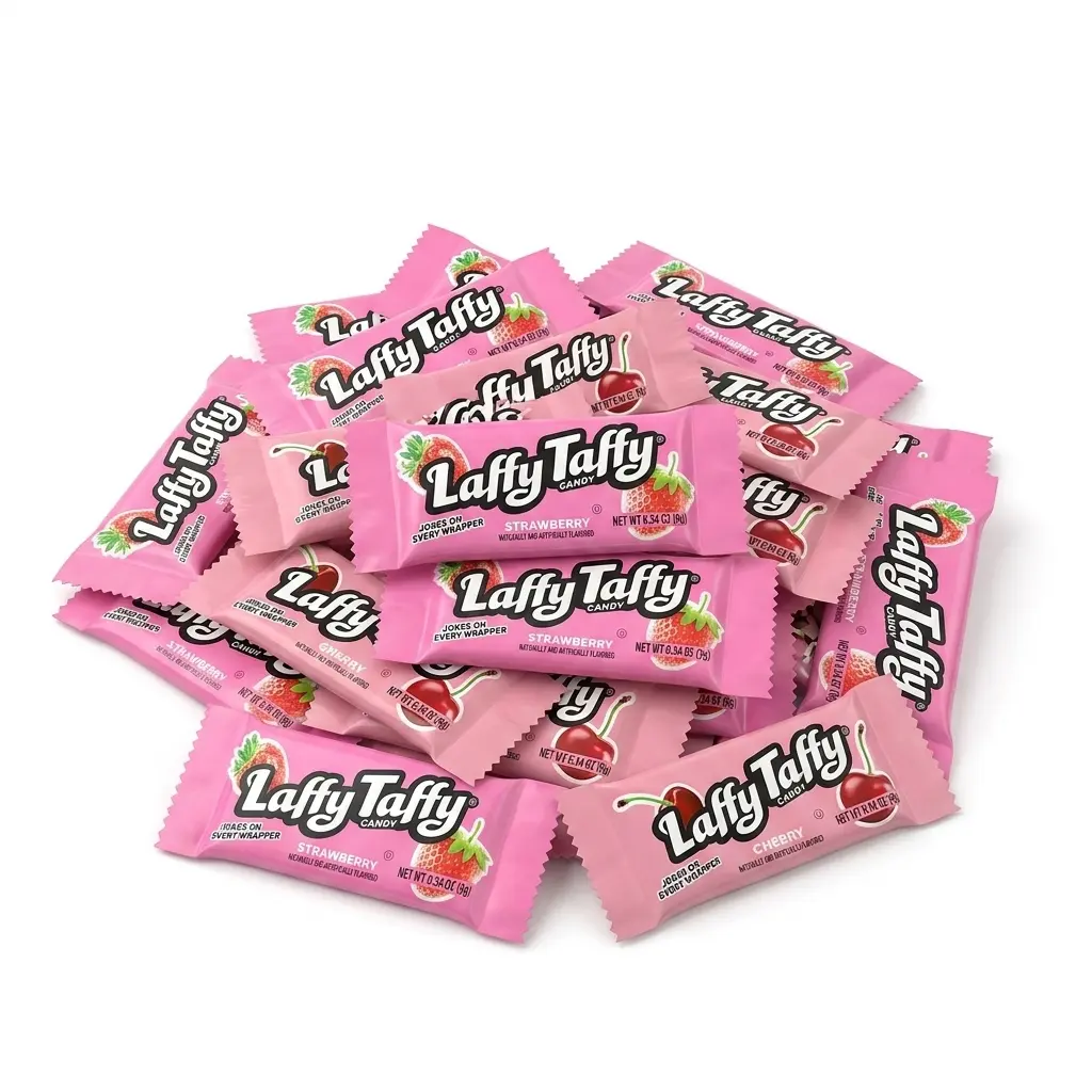 Laffy Taffy Mini Bar All Red Cherry & Strawberry Chewy Candy  3.75 lb
