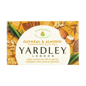 London Oatmeal & Almond Nourishing Bath Bar 4 Ounce Soothes Dry Skin & Gently Exfoliates with Natural Oatmeal