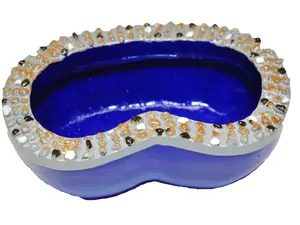 G & F Products MiniGardenn Fairy Garden Miniature Garden Pond,Blue