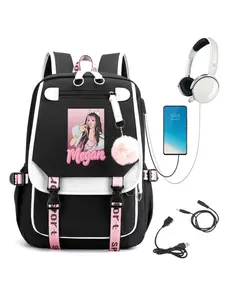 Katseye Merch  Backpack Campus Bag Lightweight New Semester Gifts Korea Pop Backpack for Girls Kids Teens School Backpack School Kids Bookbag with USB Charging Port Trendy Backpack