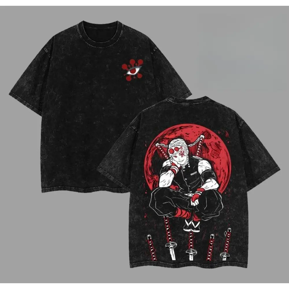 Tengen Uzui Graphic Tee - Demon Slayer Anime Streetwear Shirt, Soft Oversized Cotton T-Shirt, Classic Anime Apparel, Menswear Aesthetic Clothes, Sound Hashira Unisex Top, Gift for Anime Fans Demon Slayer anime merchandise