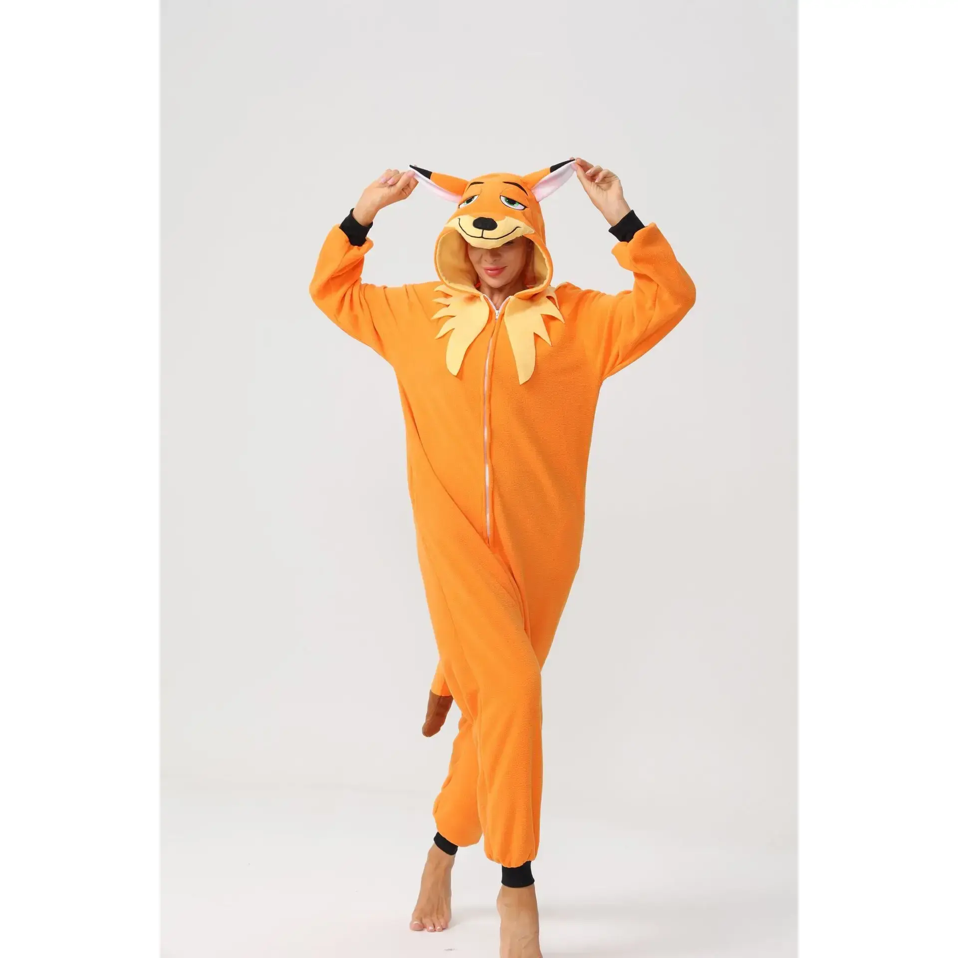 Fox Kigurumi Christmas Reindeer Pajamas Adult Eagle Mothman Onesies Cartoon Sleepwear Sleepsuit Unisex Halloween Cosplay Costume