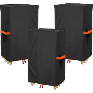 Waterproof Polyester Storage Bag for Plastic, Resin, and Wood Folding Chairs Oxford Cloth Chair Cover Chairs Storage Bag - 3 Pack