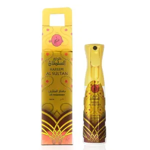Khadlaj Hareem Al Sultan Air Freshener 320ml – Luxury Home & Car Spray with Citrus, Florals, Amber & Musk