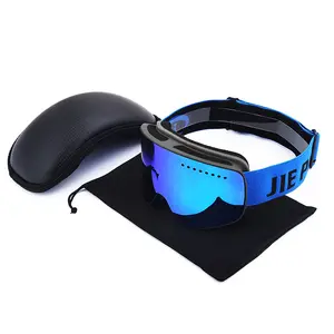 Spot, cylindrical magnetic ski goggles, double-layer Italian anti-fog sheet eye protection ski glasses