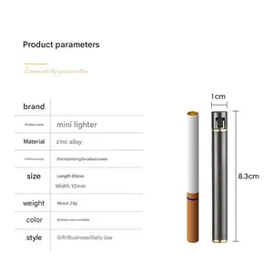 Cylindrical .Lighter, creative abrasive wheel open-flame lighter Matte Purple