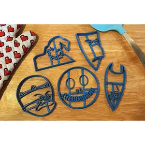 Nightmare Before Christmas Cookie Cutters -Lock, Shock, Barrel, Oogie Boogie, Finklestein