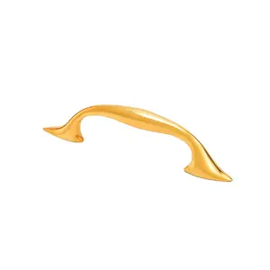 Elegant Golden Door Pull Handle 4.5 Inch Centers