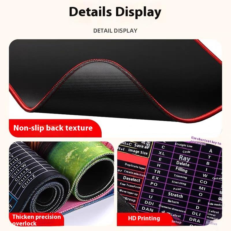 2025 NEW Large Excel Office Desk Mousepad | Extra Large XXL Deskmat w/Quick Ref Chart for Office Work & Gaming | Anti-Slip Stitched Edges | For Computer & Spreadsheet Enthusiasts