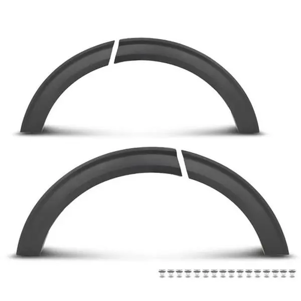 Fender Flares for 2020-2022 Ford Explorer, 4pcs Driver & Passenger Side Rear Set, Injection Molded, Precise Edge Cutting Finish, Brand New in Box, Wheel Mud-Scratch-Sand Protector, Includes Hardware