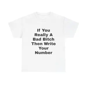 “Write Your Number Tee 😈 | Viral Interactive Streetwear Shirt | Bold Funny Graphic Tee”