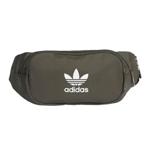 Adidas Originals Classic Logo Crossbody Bag with Adjustable Strap in Olive Green Polyester for Men and Women