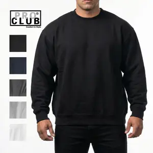 PROCLUB Men's Heavyweight 13oz Crew Neck Fleece Sweatshirt