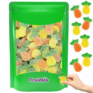 Fruidles Sour Pineapple Gummies Candy, Delicious Fruit Flavors Gummy (Half-Pound)