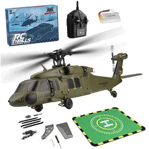 ireogame K170 UH-60L RC Helicopter, 170 Size Flybarless RC Helicopter with Adjustable Left and Right Hand Throttle for Adults Beginners (RTF Version)