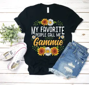 My Favorite People Call Me Gammie Shirt Gammie Shirt Gammie T-shirt Gift For Gammie Gammie Thanksgiving Christmas Gifts Crewneck Classic Cotton Fabric
