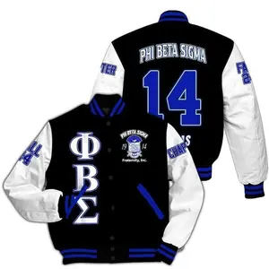 Phi Beta Sigma Varsity Jacket, Classic Fraternity Sleeve Bomber, Heritage Greek Streetwear, Gift for Members & Alumni