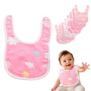 8-Pack Organic Baby Bibs for Boys, Girls - Soft Cotton Drooling and Teething Bibs for Baby Girl & Boy, Extra Absorbent, Easy To Clean & Put On for Toddler, Newborn, Infant 0-24 Months (Vessels)