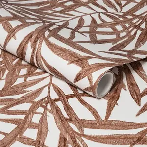 Threshold Tropical Palm 198"x20" Peel and Stick Wallpaper Nature, Brown