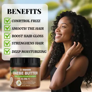 Chebe Butter Hair Care Oil – Multi-functional 5-in-1 Hydrating Formula. Comprehensive Hair Care for Deep Moisturization, Dryness Control, and Enhanced Shine. Suitable for Daily Use on All Hair Types Haircare Moisture