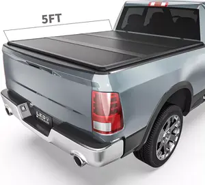 YITAMOTOR Soft Roll-Up / Hard Tri-fold Truck Bed Tonneau Cover Fits for Toyota Tacoma (Excl. Trail) 2016-2023, 5ft Bed with Track Rail System, Full Protection with Durable Double-Layer PVC Car Protector Car Accessories