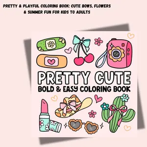Pretty & Playful Coloring Book: Cute Bows, Flowers & Summer Fun for Kids to Adults Pretty & Playful Coloring Book: Cute Bows, Flowers & Summer Fun for Kids to Adults